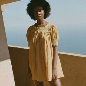 Doen Navan Mini Dress Wheat L